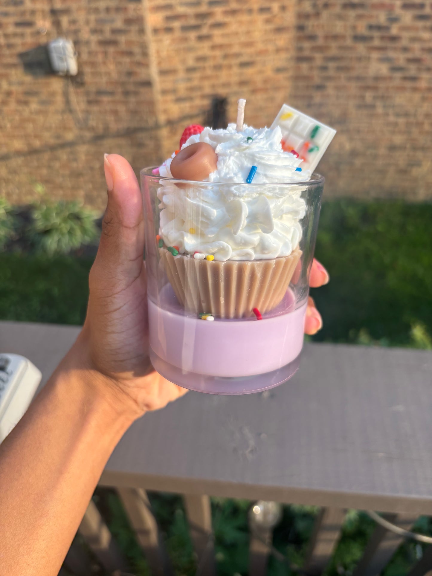 Cupcake candle