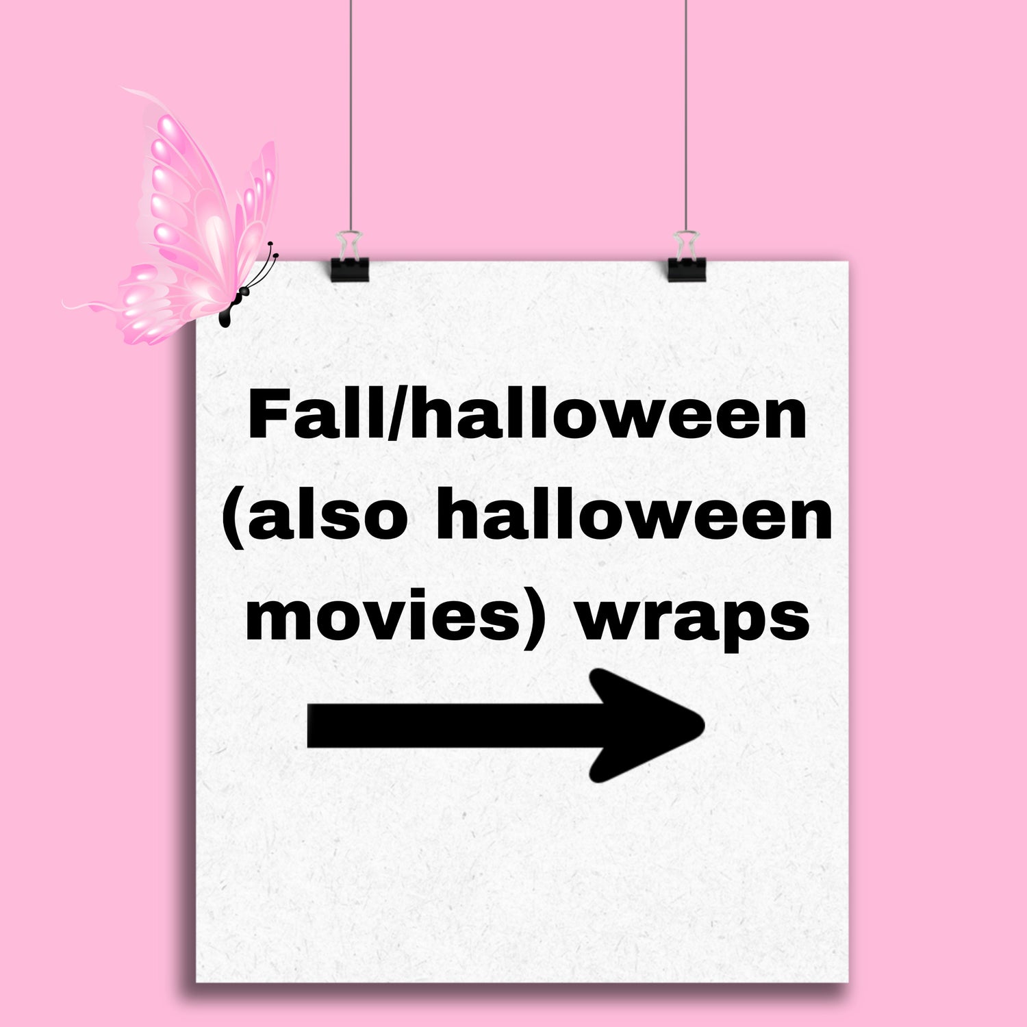 Fall/halloween wraps