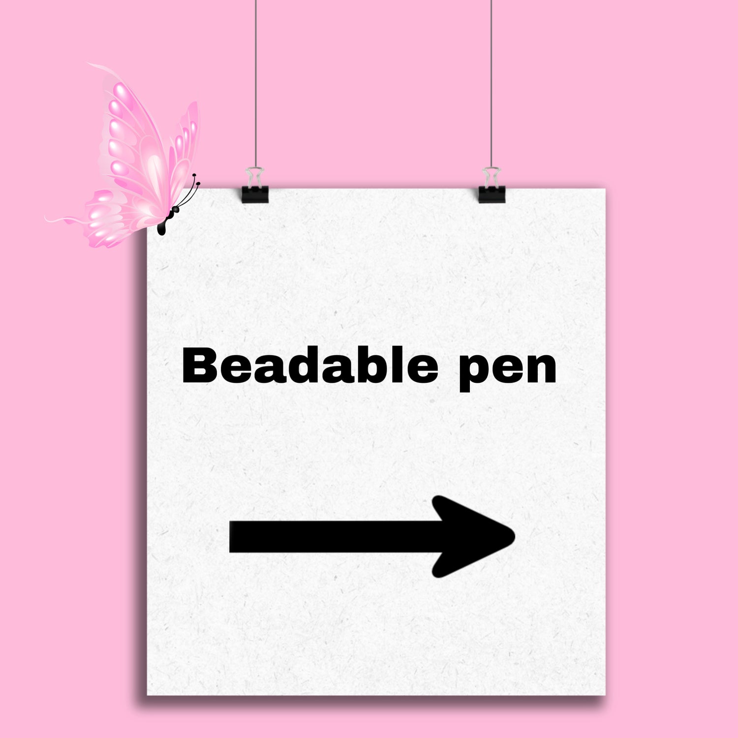 Beadable pen