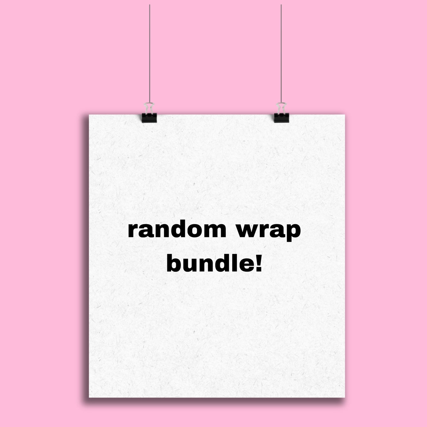 Random wrap bundle