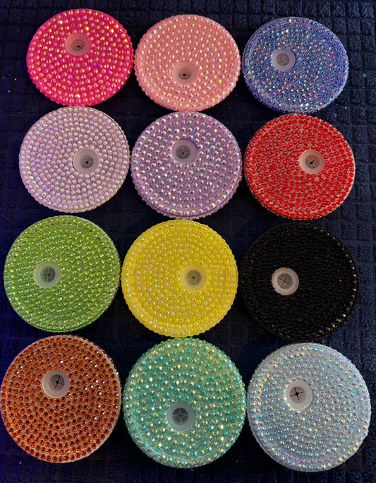 Rhinestone lid