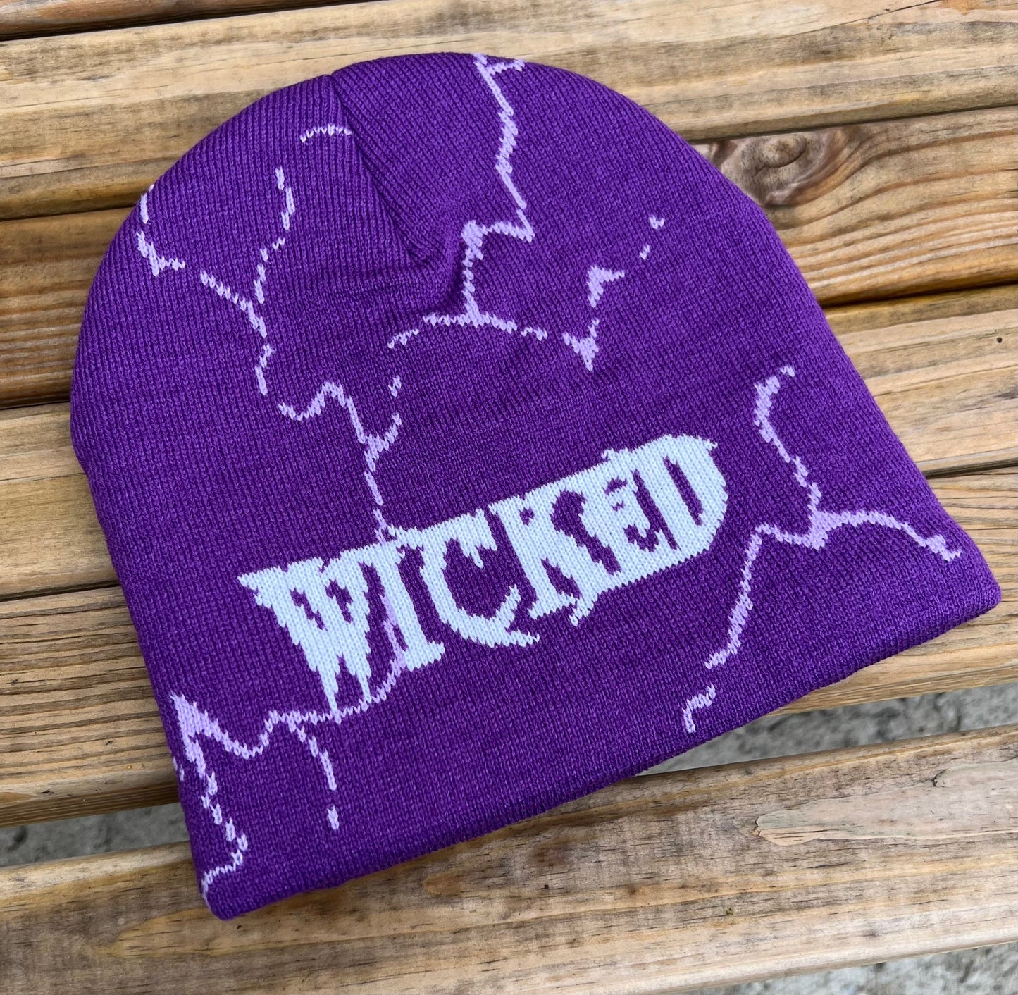 Purple beanie