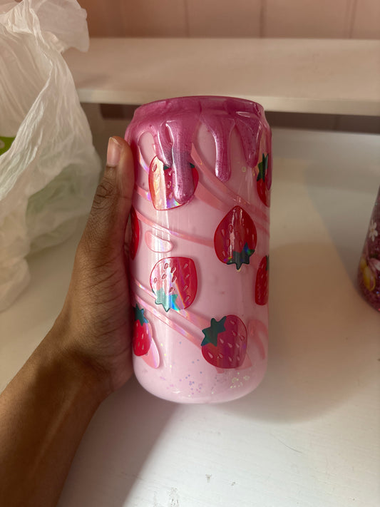 Strawberry drip cup