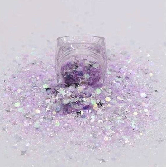 Purple sparkles