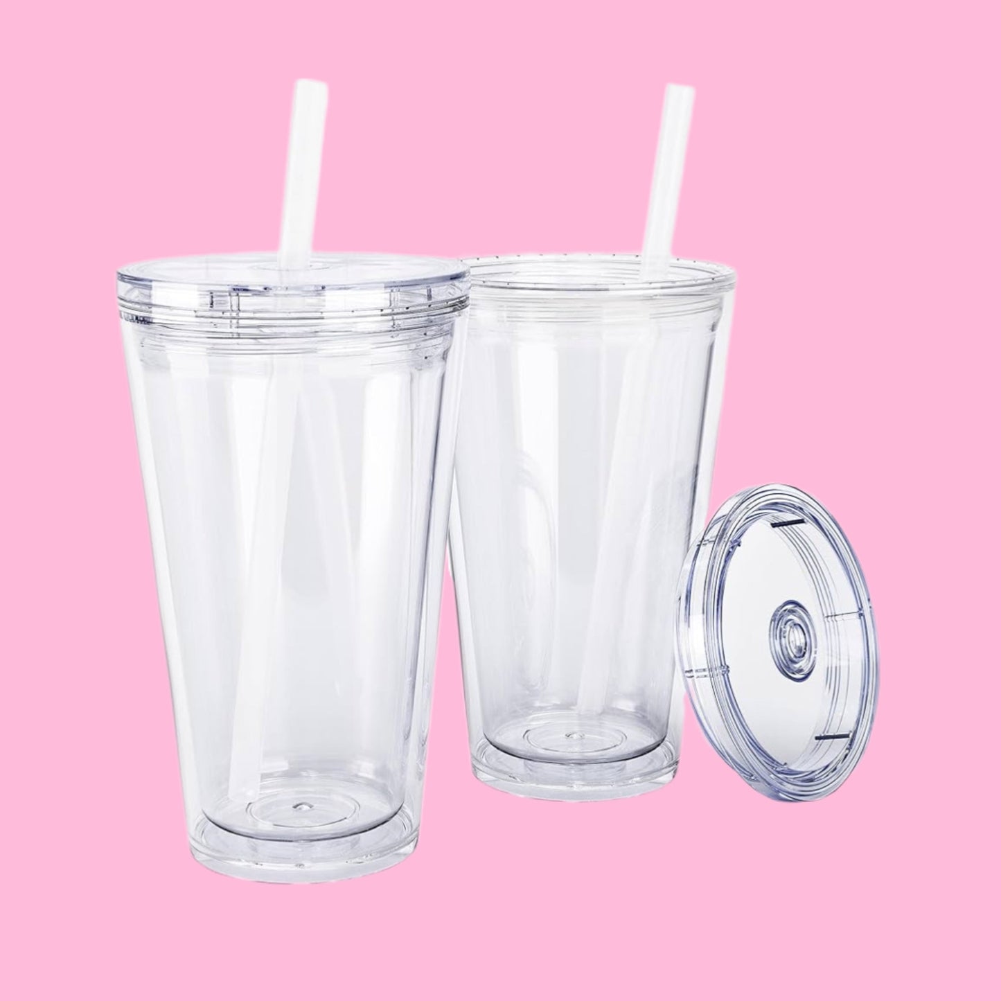 16 oz acrylic snowglobe cup