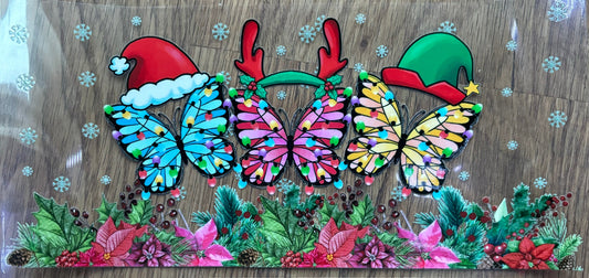 Christmas butterflies