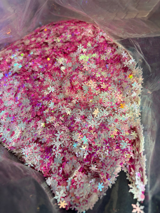 Pink snowflake