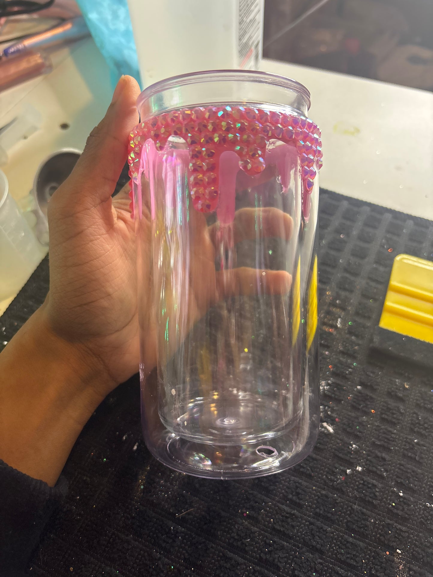 Pink drip cup
