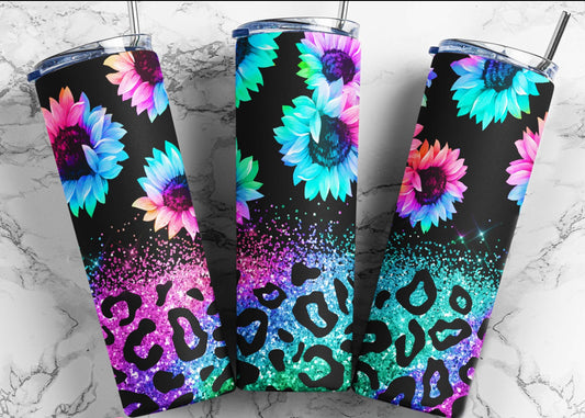 Rainbow flowers