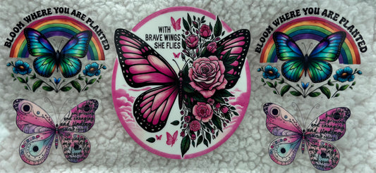 With brave wings