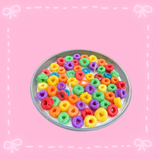Fruit loops candle