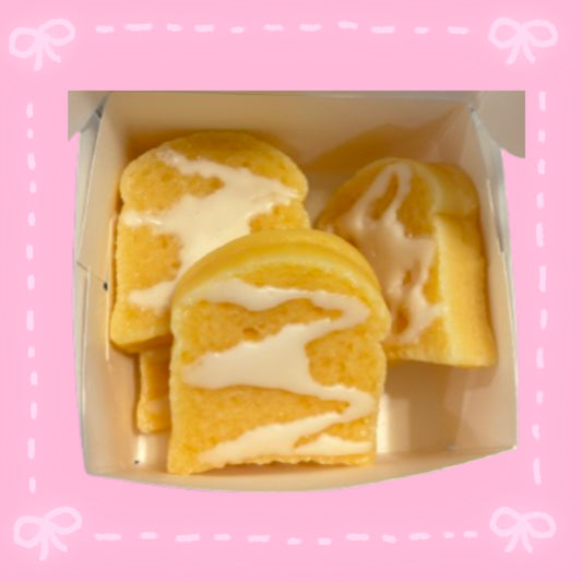 Lemon poundcake slices