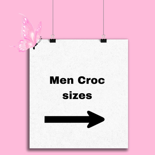 Men Croc sizes