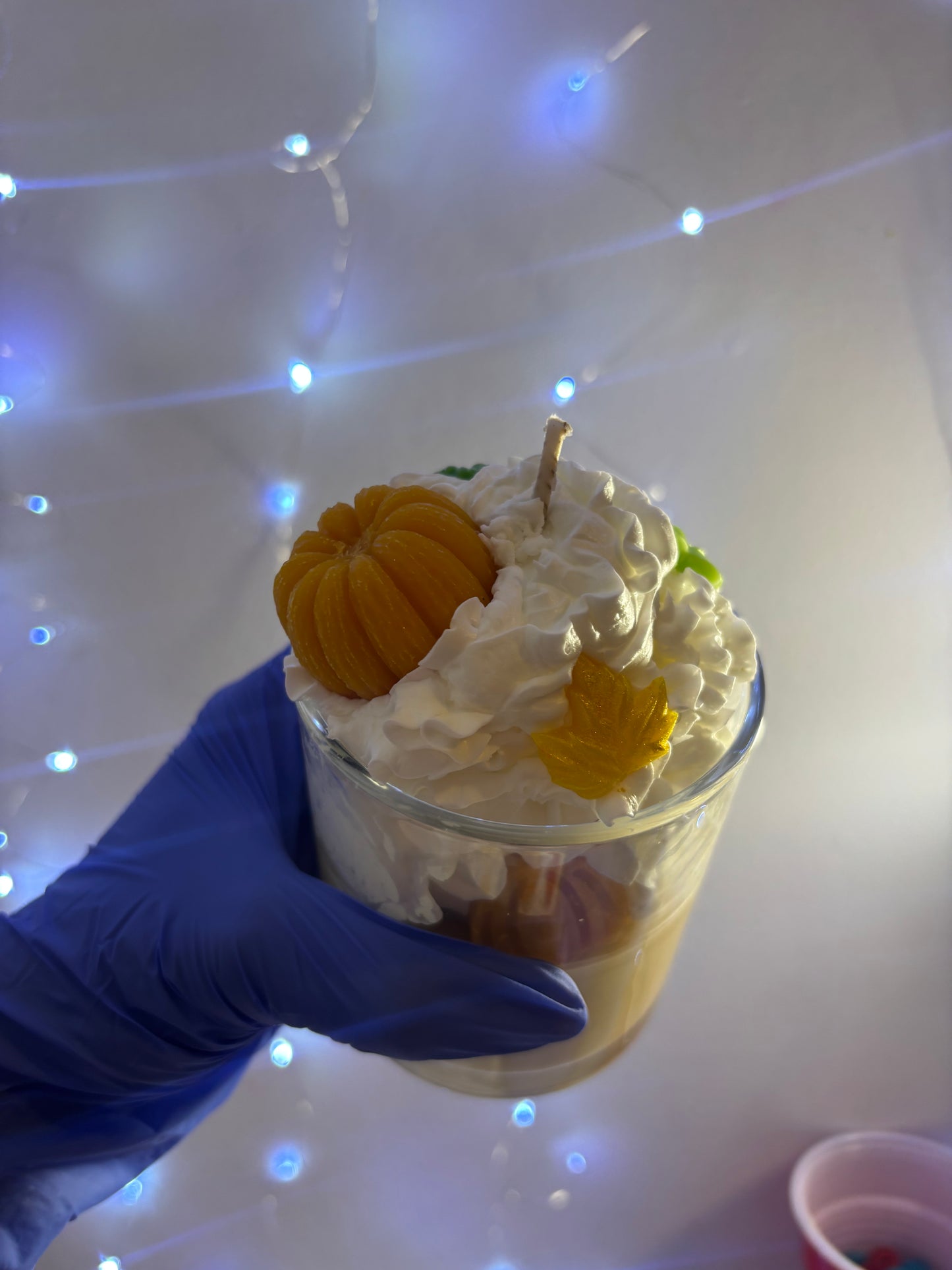 Pumpkin candle