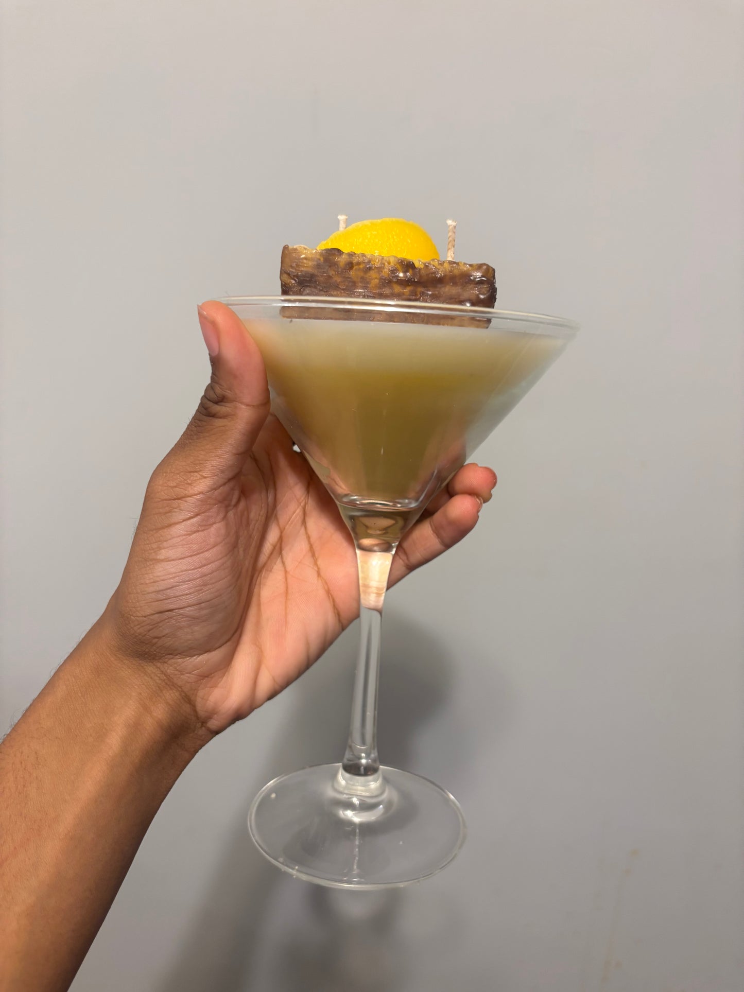 Lemon pound cake candle